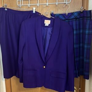 Vintage Pendleton Purple Blazer & Two Skirts 14